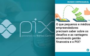 O Que Pequenos E Médios Empreendedores Precisam Saber Sobre Os Desafios E As Vantagens Envolvendo Gestão Financeira E O Pix Abrir Empresa Simples - Contabilidade em Vitória da Conquista - BA | Nord Contabilidade